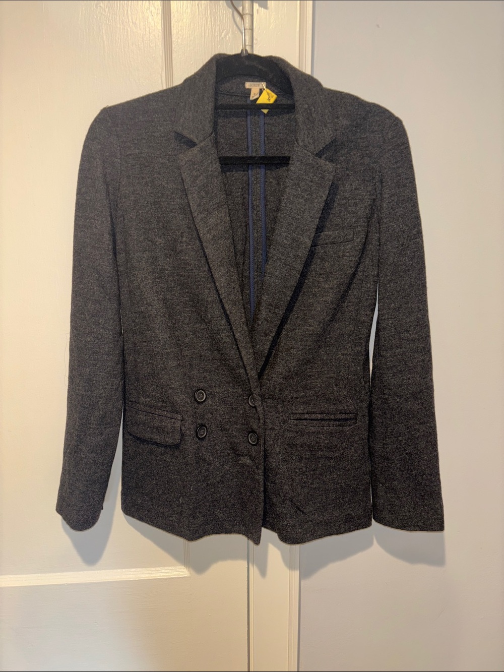 J Crew Charcoal 100% Wool Blazer